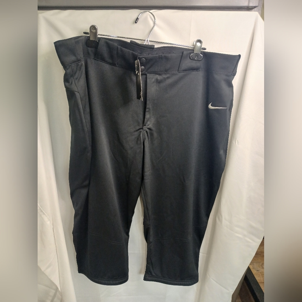 Nike Black Athletic Pants with Swoosh Logo